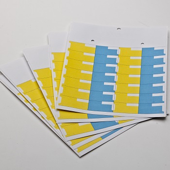 Permanent labels (Yellow-Blue)