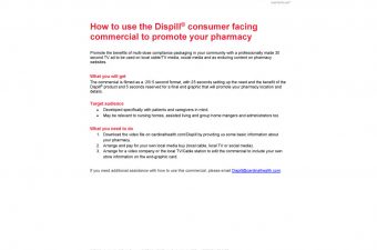 Instructions for Dispill Commercial